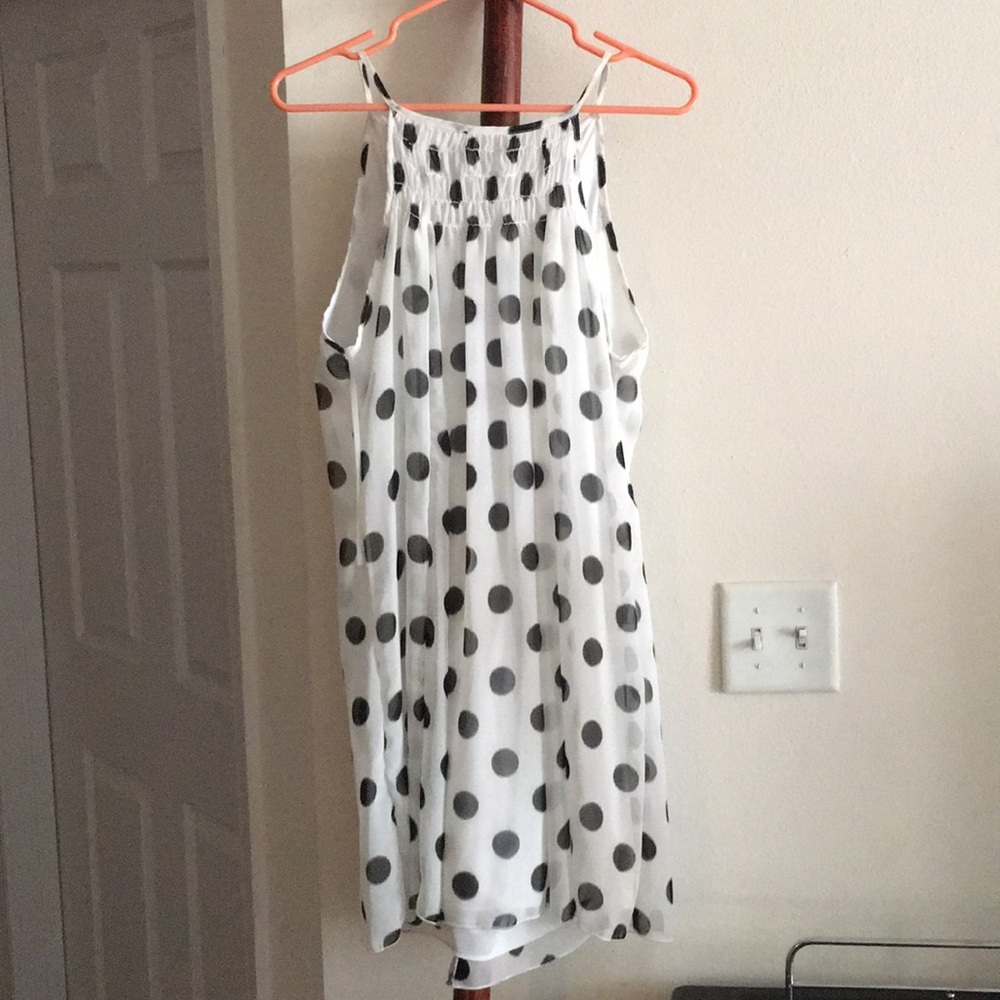 Polka dot mini dress